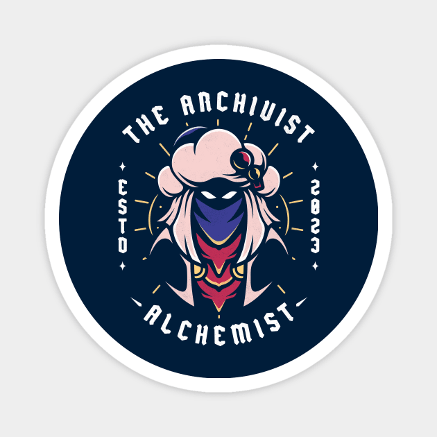 The Archivist Alchemist Magnet by Alundrart